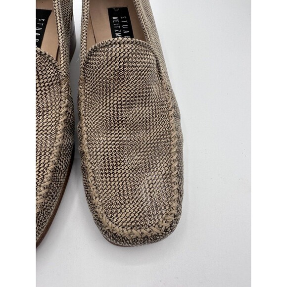 STUART WEITZMAN Chunky Block Heel Tan Loafers 6.5 B - Picture 6 of 7